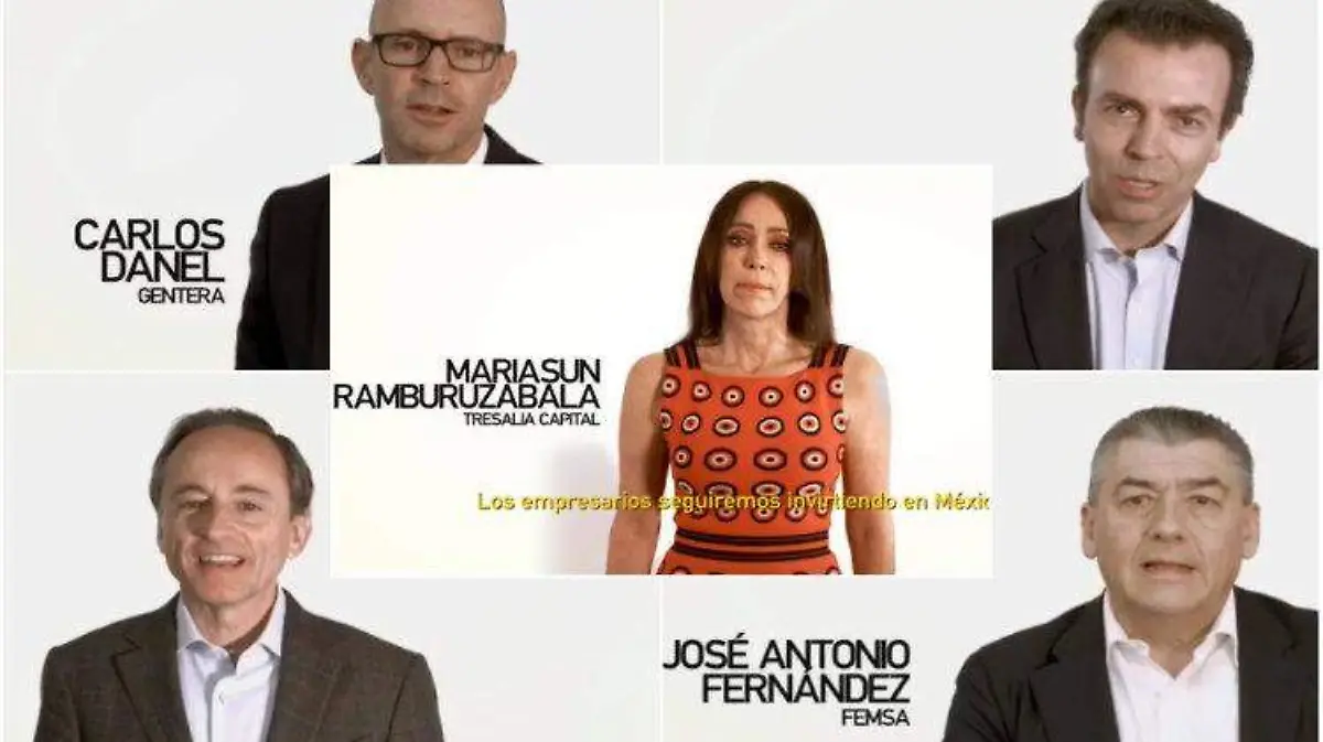 collage empresarios amlo video